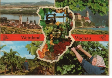 Ansichtskarte Weinland Wachau, Niederösterreich - Mehrbildkarte